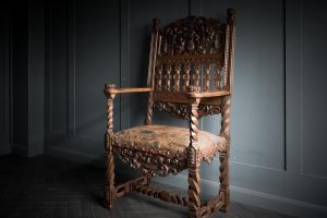 Heavily Carved Ornate Chair