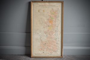 Large French Beaujolais Print Framed