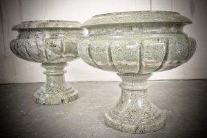 Pair of Greek Influenced Grand Tour Italian Marble Urns