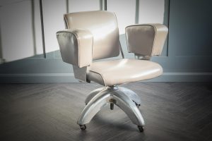Tansad Grey Leather Office Chair