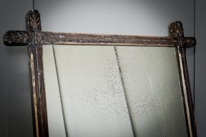 Hand Scraped Mirror With Detailing