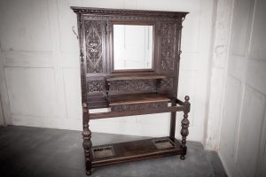 Oak Carved Hall Stand