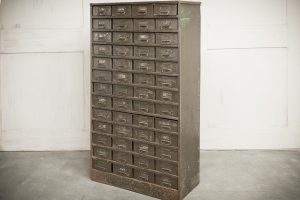 Tall World War Two Engineer Drawed Cabinet