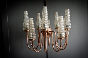 Copper Conical Chandelier