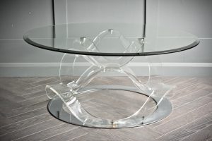 1960's Pressed Lucite Coffee Table