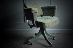 Tansad Office Chair in Original Green Boucle Upholstery
